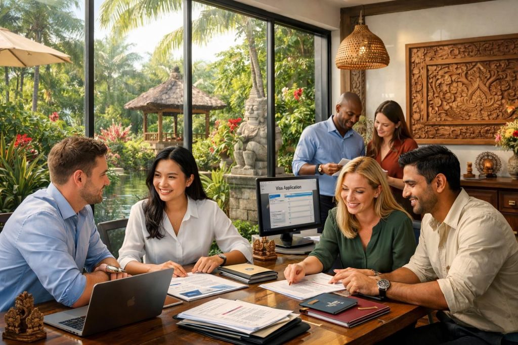 kantor konsultan imigrasi di bali yang menyediakan layanan profesional untuk ekspatriat internasional, membantu proses visa dan izin tinggal dengan cepat dan mudah.